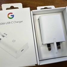 30W Google PD Fast Charger USB-C Fits Pixel 8 7 6 5 + UK Plug New