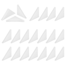 60Pcs 0.12"x1.38" Plastic Right Angle Triangle Glass Corner Protector Clear