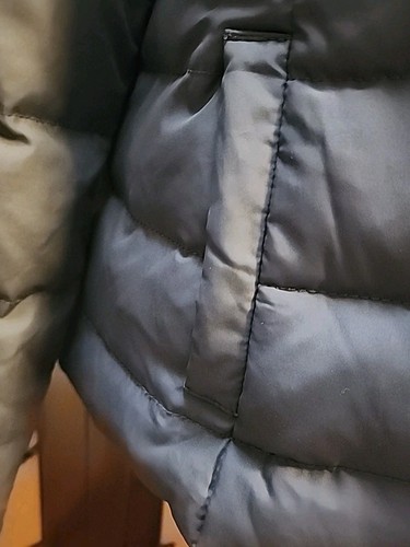 ABERCROMBIE Big Kids HOODED W/Removable Fur  Size L Dark Gray Parka Coat  N/belt - Picture 2 of 12