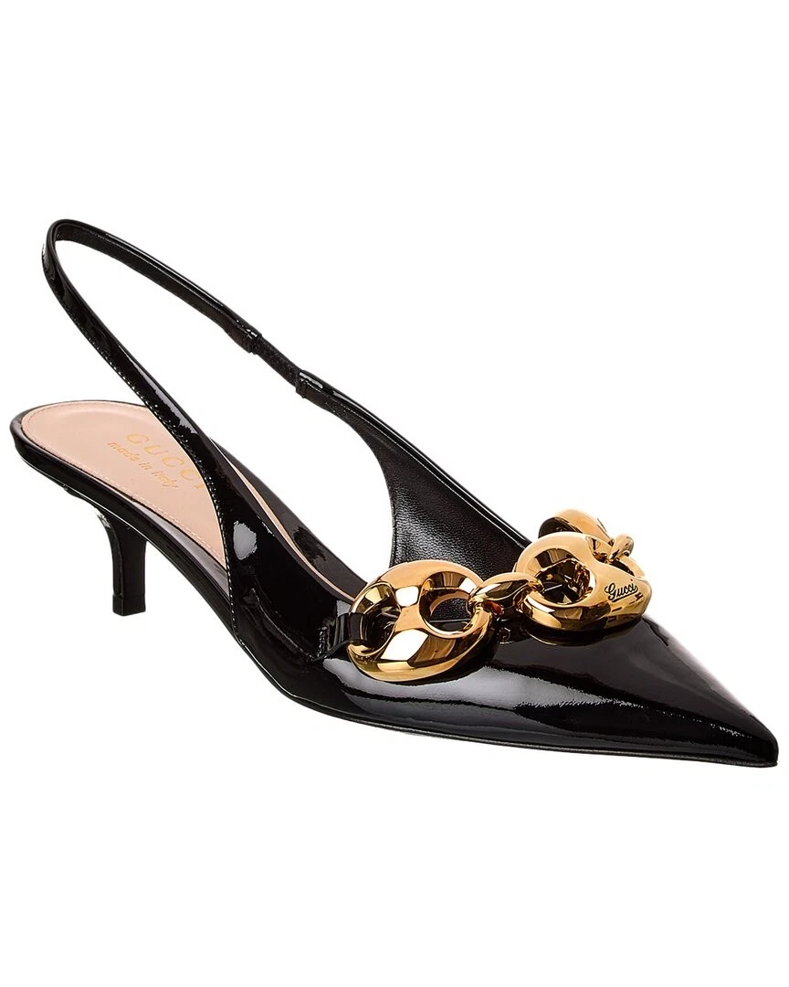 Escarpin femme Gucci Marina Patent Slingback