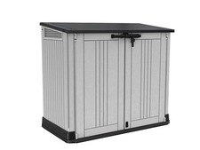 Keter Store It Out Nova Outdoor Garden Furniture Storage Shed Light Grey with