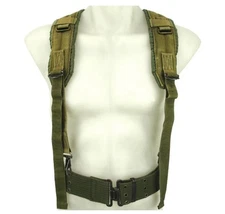 Outdoor Gear Equipment Suspenders Military Army Load Bearing OD Green Rugged