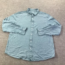 Untuckit Shirt Mens XL Blue Button Down Long Sleeve Casual 100% Cotton Classic