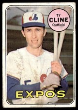 1969 Topps Ty Cline (MK) Montreal Expos #442