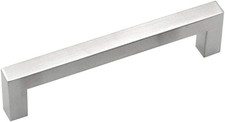2 Pz Quadrato Maniglie per Mobile Acciaio Inox Distanza Fori 128 Mm Maniglie per