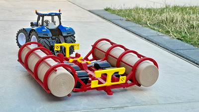 Ballenjäger Stroh Heuwagen Farm SIKU/Britains kompatibel im Maßstab 1:32