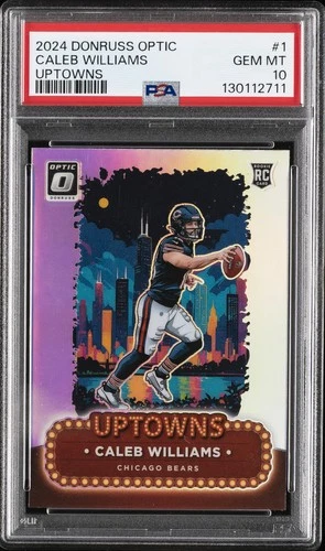 2024 PANINI DONRUSS OPTIC UPTOWNS #1 CALEB WILLIAMS ROOKIE RC PSA 10