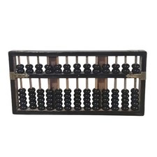 Vintage Wooden Abacus Black Beads Decorative ...