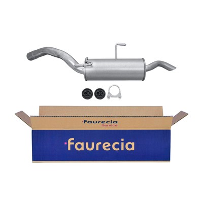 HELLA Endschalldämpfer Auspuff Endtopf Easy2Fit   PARTNERED with Faurecia Hinten