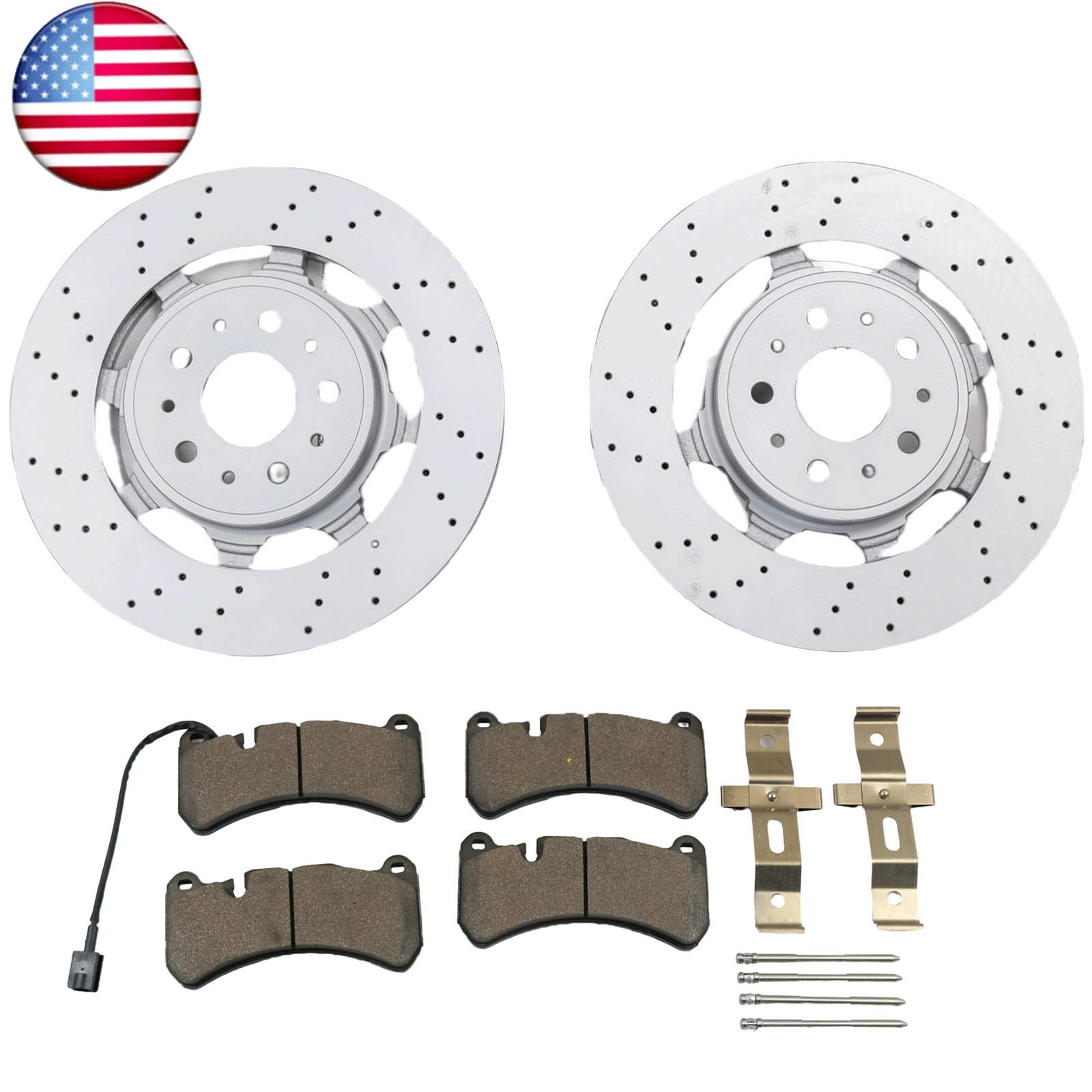 NEW pads Rotors front brake FOR Maserati GranTurismo Gran Turismo Gt   #1805