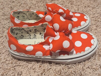 NEW Disney x Vans Authentic Gore Shoe Minnie's Mouse Big Bow US