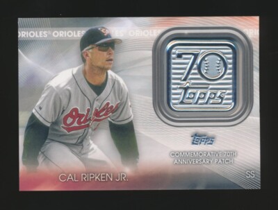 2021 Topps 70th ANNIVERSARY LOGO PATCH (Relic) -CAL RIPKEN JR (Orioles)