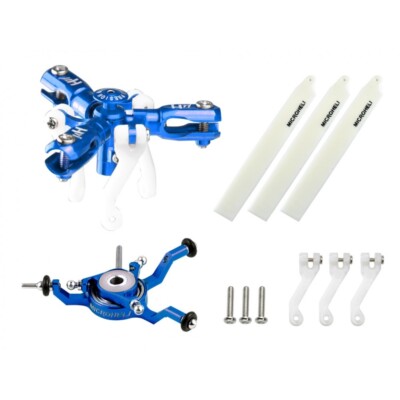 Microheli CNC Triple Blades Conversion set (BLUE) - BLADE NANO CPX/S/S2/S3