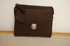 Vera Bradley Pushlock  Espresso Crossbody Purse 11854-085