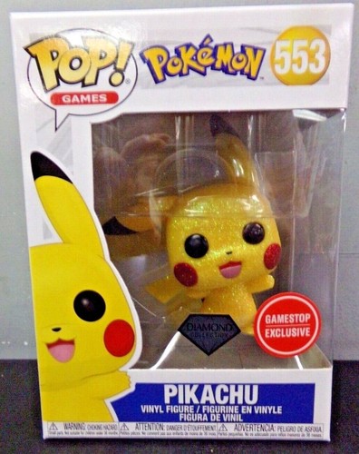 FUNKO POP POKEMON #553 PIKACHU DIAMOND COLLECTION GAMESTOP EXCLUSIVE | eBay