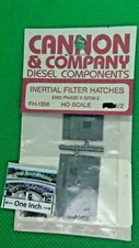 Cannon & Co. HO #1356 Inertial Filter Hatches -- Phase II GP39-2 - Details Below
