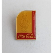 Vintage Coca-Cola Tanzania Olympic Lapel Hat Pin