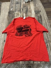 ZZ Top Est. 1969 Desert Landscape Cowboys Theme Red Gildan Men's XL Rock N Roll