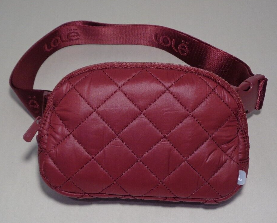 Lolë / Lole / QUILTED / Red / Nylon / New Women's Belt - Shoulder Bag