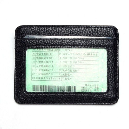 Para hombres y mujeres Pequeño Billetera Estuche para Tarjetas Delgado Cuero Bolsillo Frontal Porta Tarjetas de Crédito - Imagen 10 de 31