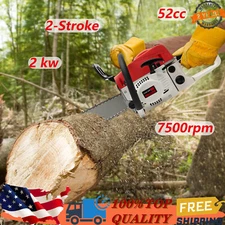 52cc 2-stroke Gasoline Chainsaw Single Cylinder Air-cooled Chain Saw Set