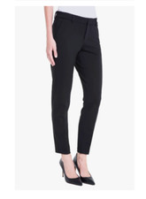LIVERPOOL Jeans Black Kelsey High Rise Waist Ponte Knit Trousers Pants 16 x 33"