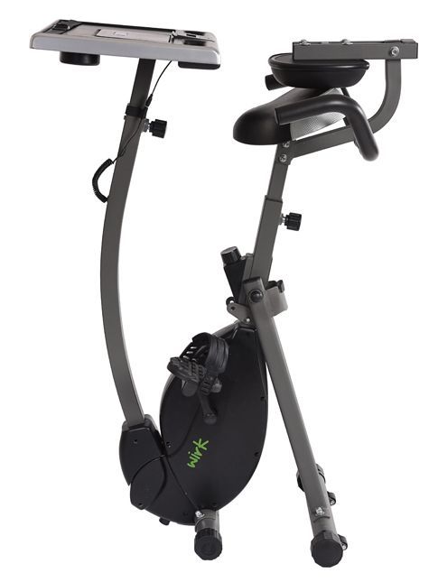 WIRK Ride Cycling Exercise Bike Stand-Up Workstation Laptop Computer Tablet Desk