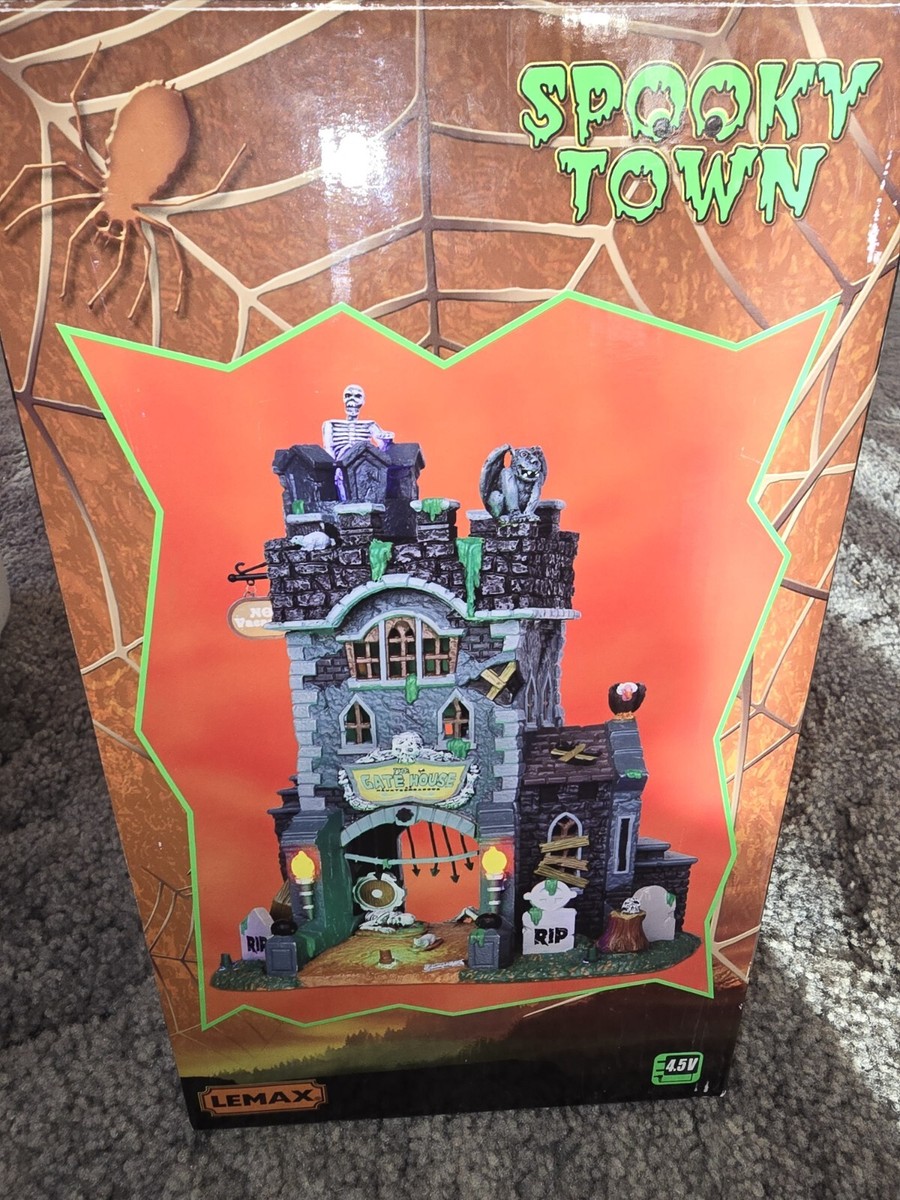 SF・ファンタジー・ホラー Lemax Spooky Town The Gate House Lemax Spooky Town The Gate House At Haunted Meadows 45663