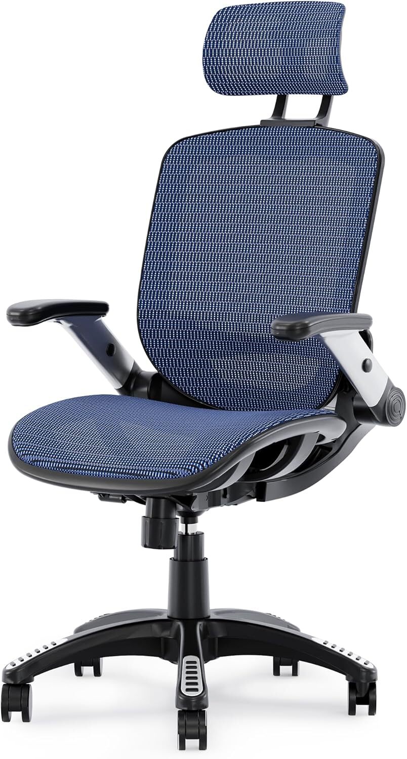 Ergonomic Office Chair, High Back Mesh Desk Chair with Adjustable Headrest-image