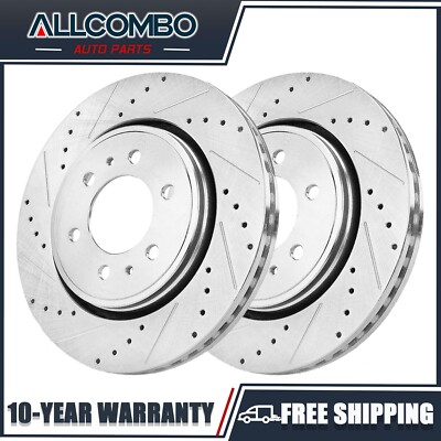 Front Slotted Brake Rotors for 2010 -20 Ford F-150 2007-21 Lincoln Navigator