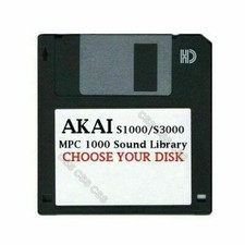 Akai S1000 / S3000 Floppy Disk Mpc 1000 Sound Library Choose Your Disk
