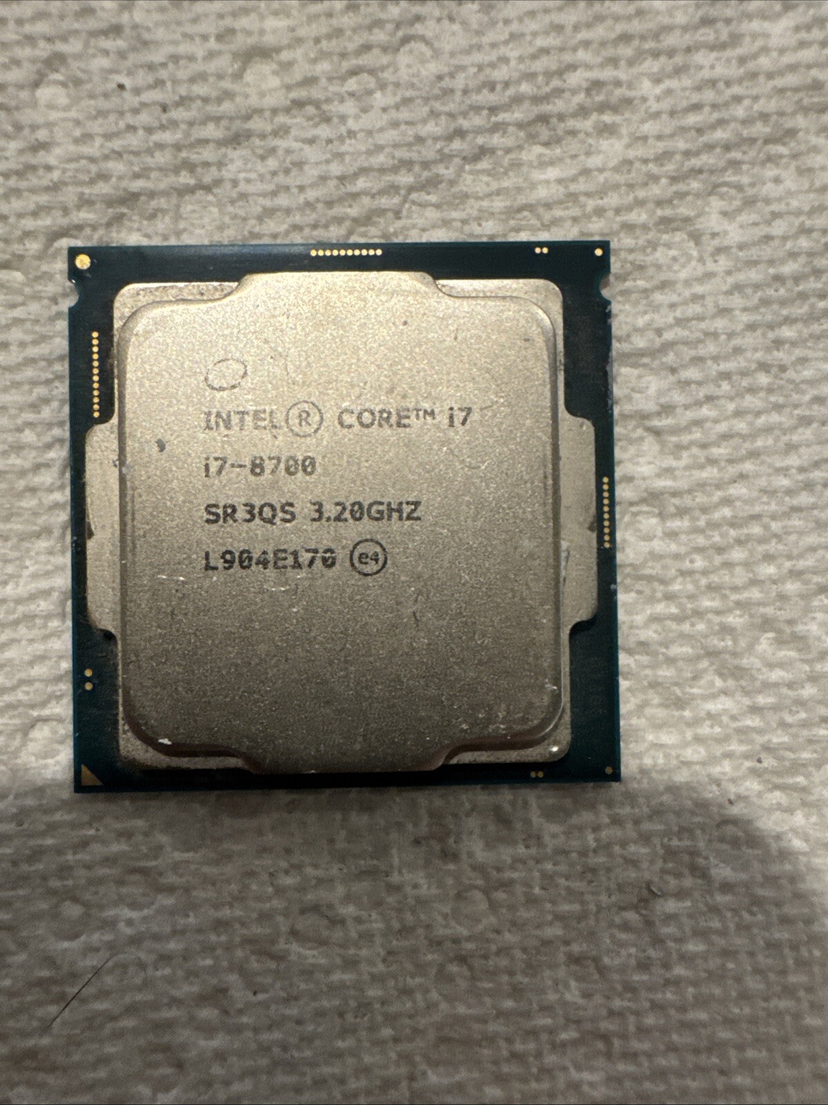Intel Core i7-8700 @ 3.20GHz Desktop Computer Processor