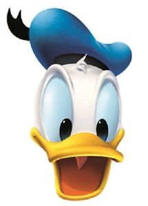 Donald Duck Disney Single 2D Card Fun Face Mask. Great for 