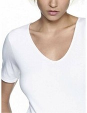 RAGNO Women's Short Sleeve Cotton Winter Plush T-Shirt 072307 White O Black