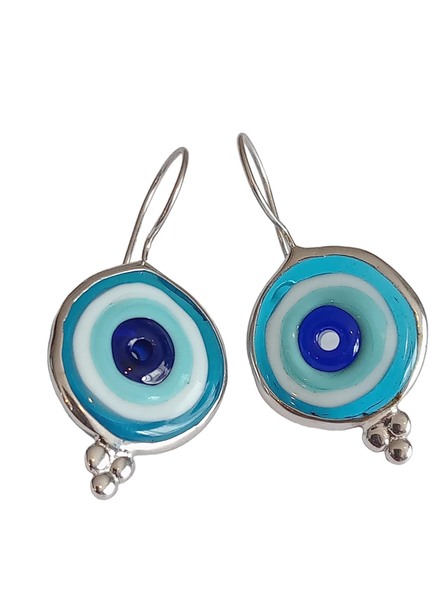 Turkish evil shop eye earrings