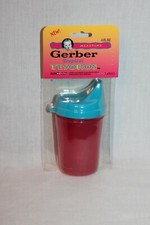 NEW IN PACKAGE VINTAGE 1992 GERBER JUICE CUP 4FL OZ BABY BLUE  LID