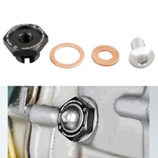 For YAMAHA RAPTOR 700R YFM700 Reducer Oil Drain Plug & Washer 09 2011-2026 Black