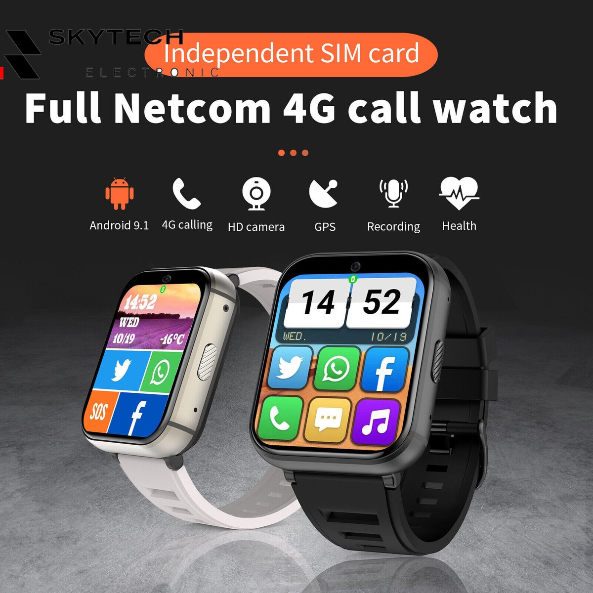 Call Smartwatch Android Con Sim Q668 Smart Watch Large Screen