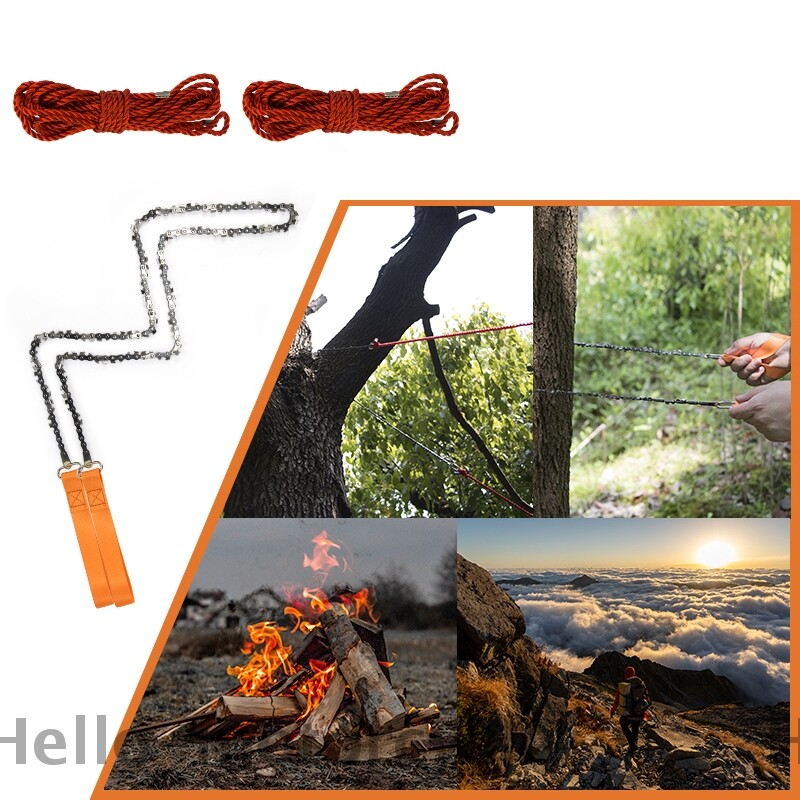 53 Inch Rope Saw High Reach Tree Limb Hand Rope Chain Saw 68 Sharp ...