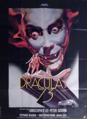 DRACULA A.D. 1972 - LEE / CUSHING / VAMPYRE - ORIGINAL GROSSES FRANZÖSISCHES ...