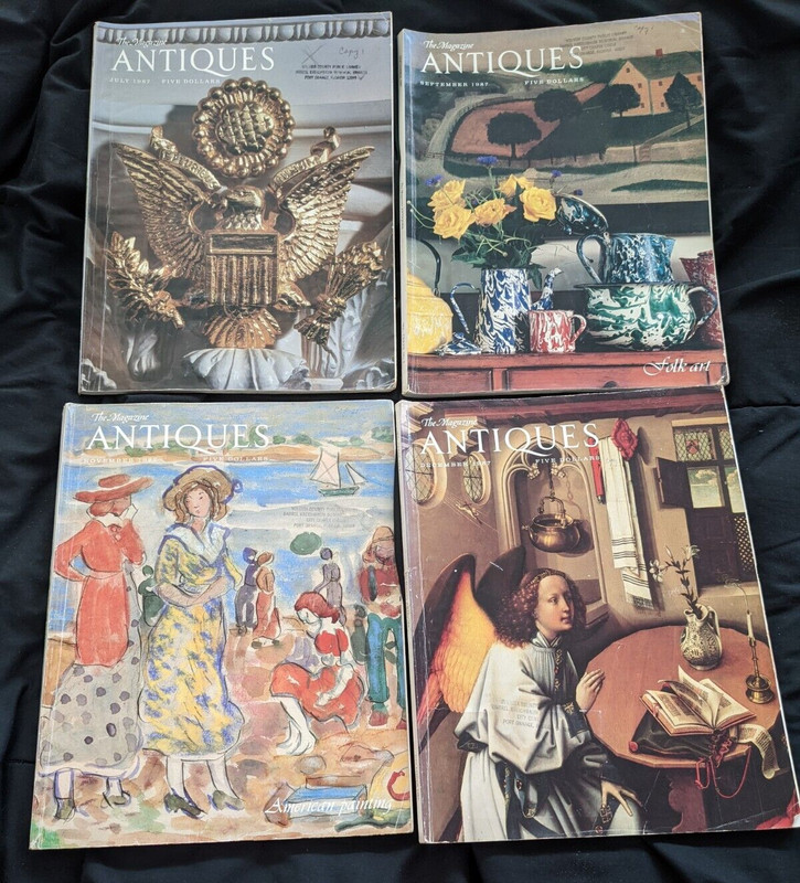 The magazine Antiques October 1987 Used (Lot of 4)
