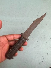 1800's Ancient Old Steel Blade Wooden Handle Dagger Knife Khanjar Hunting
