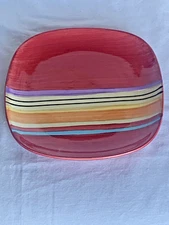 Pfaltzgraff Equator Red 8 1/4" Square Side Salad Dessert Plate Replacement