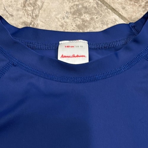 Hanna Andersson Boys Navy Sunblock Art Rash Guard Swim Top Size 140 US 10 - Picture 4 of 7