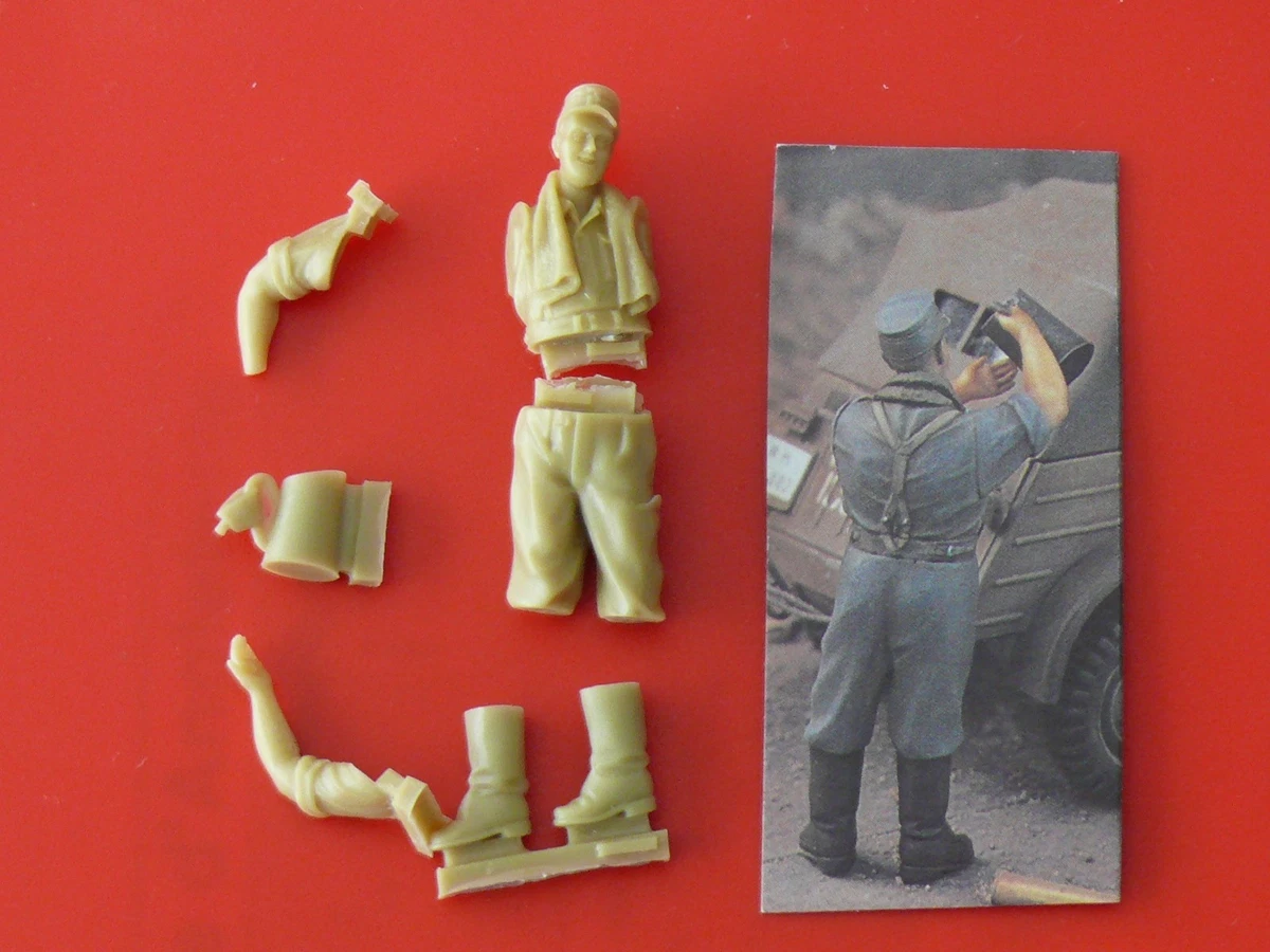 Figurines WW2 1/48 – Soldats Allemands + Bateau Gonflable, Neuf