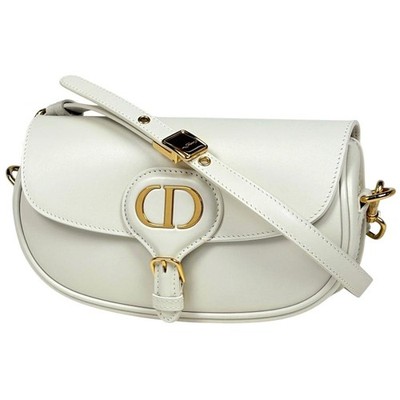 Christian Dior Bobby East West Shoulder Bag Leather White Used