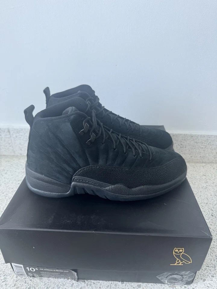 Talla 10.5 - OVO x Air Jordan 12 Retro Negro Foto 4 de 4