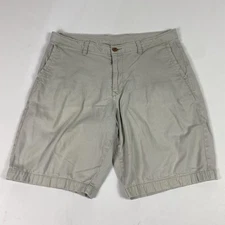 Tommy Bahama Shorts Mens 34 Khaki Chino Flat Front Stretch Casual Golf Walking