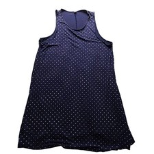 Old Navy Dress Womens XXL Blue Polka Dot Sleeveless Scoop Neck Swing Knee Length