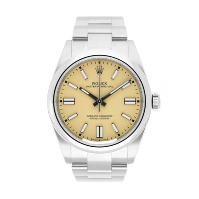 ROLEX OYSTER PERPETUAL 41 REF. 134300 BEIGE DIAL EDELSTAHL 2026 FULL SET UNWORN